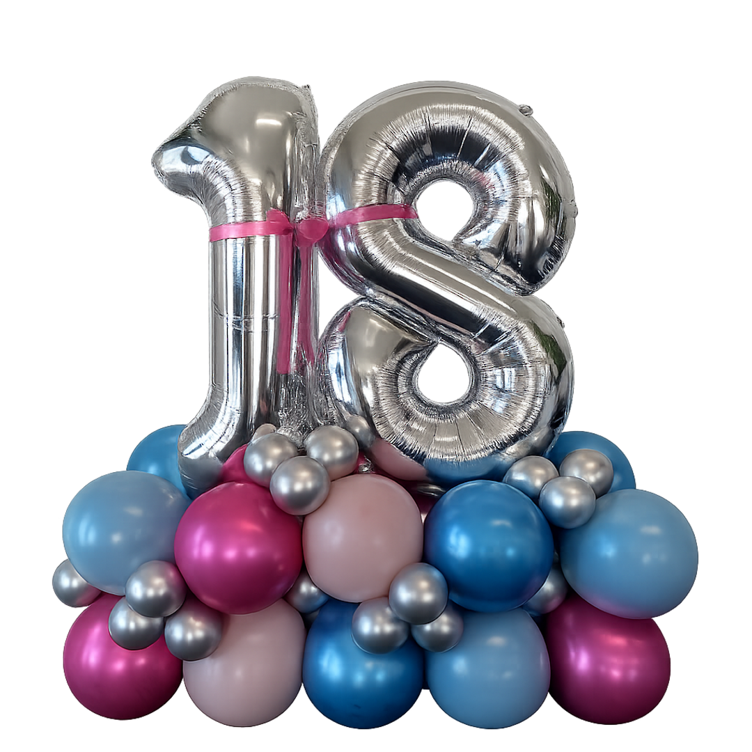 Deluxe Large Double Foil Number Base image 0